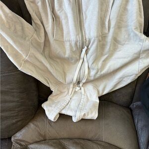 Pink Rose Cream Fleece Jacket